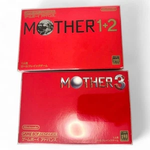 NINTENDO Gameboy Advance GBA Mother1+2 Mother3 Game Cartridge Manual w/Box #048 - Picture 1 of 7