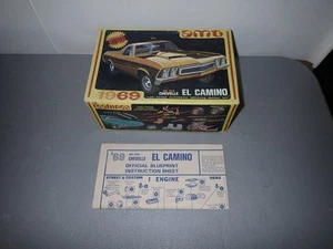 AMT 1969 SS396 Chevelle El Camino Modelo Kit Caja e Instrucciones SOLO - Imagen 1 de 6