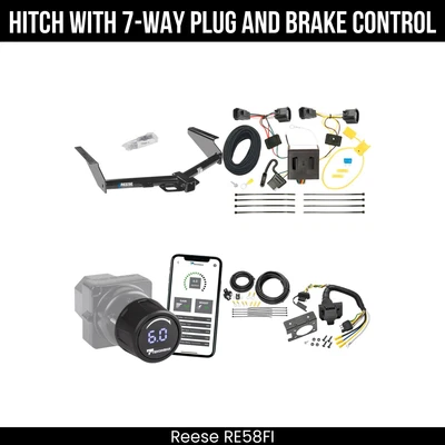 Hitch Tow PKG+ Brake Control For 08-12 Jeep Liberty 44585 2" Receiver Class 3 - Image 1 of 4