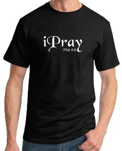 I Pray Jesucristo Christian Camiseta Dios Camisetas - Imagen 1 de 2