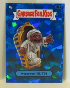 2020 Topps GPK Garbage Pail Kids Sapphire Atomic REFRACTOR Wrappin' Ruth #36a - Picture 1 of 2