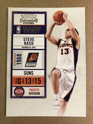 2010-11 Playoff Contenders Patches #12 Steve Nash Basketball Card - Image 1 of 2