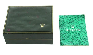 Vintage Rolex- Uhrenbox grün, 12,7 x 10 x 5cm - Bild 1 von 8
