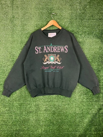 St. Andrews Golf Course Mens Sz L Crewneck Sweatshirt Players by Van Heusen Cover