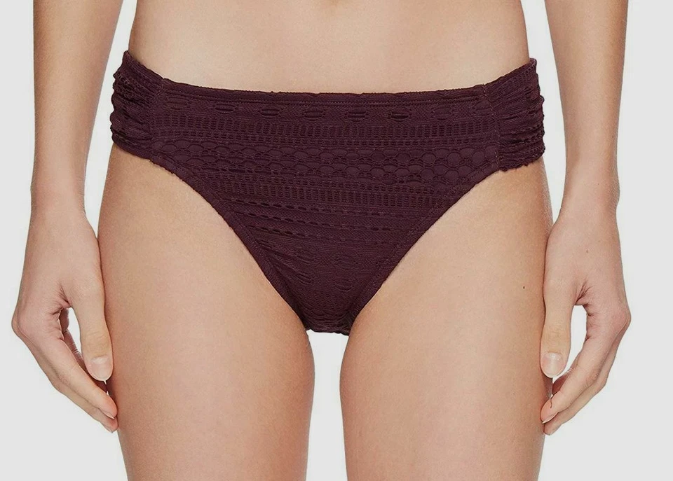 $157 Bleu Rod Beattie Mujer Púrpura Crochet Pestaña Lateral Bikini Parte Inferior Traje de Baño 12 Foto 1 de 1