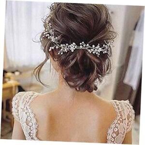  Bride Wedding Hair Vine Accessory Beaded Hair Piece Bridal Headpiece HV-580