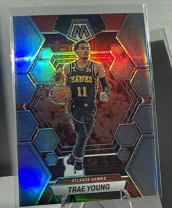 💥💥2022-23 Panini Mosaic #8 Trae Young Silver Mosaic Atlanta Hawks💥🏀🏀🏀