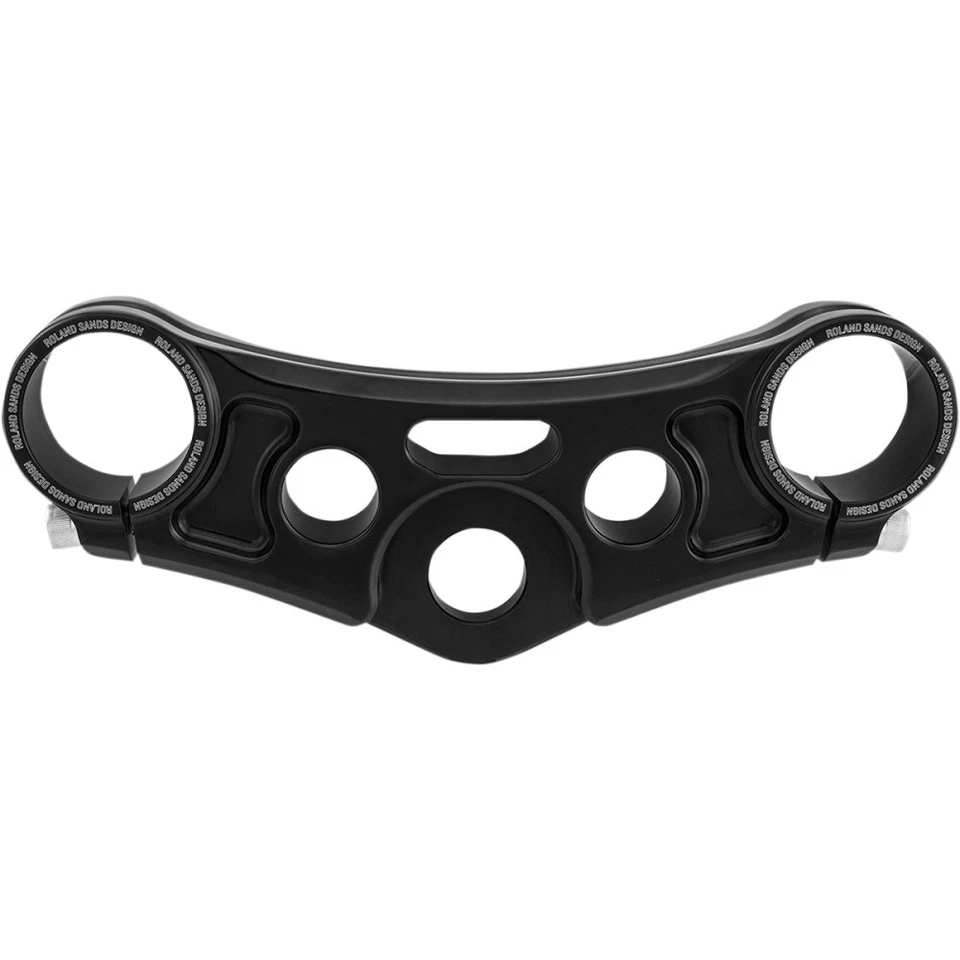 Abrazadera triple superior Roland Sands Design - negro brillante - con orificios elevadores | 0208-2108-B Foto 1 de 1