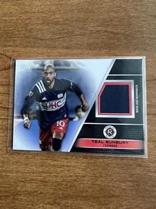 2022 Teal Bunbury Topps MLS Relics #R-TB Nashville Soccer Game Worn Jersey - Picture 1 of 2
