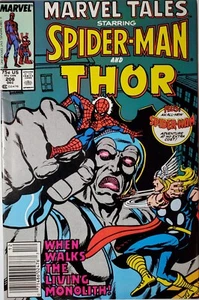 Marvel Tales Spider-Man And Thor Dec 1987 No. 206 When Walks The Living Monolith - Picture 1 of 4