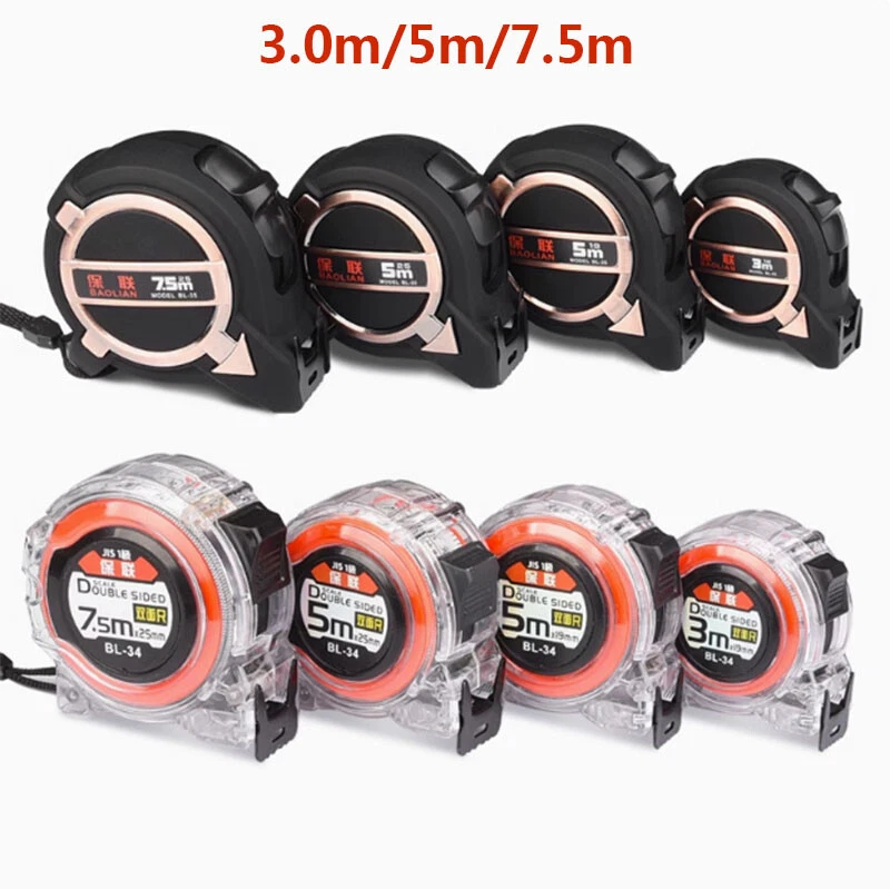 Feng Shui Luban Tape Measure Self-locking Metric Imperial Ding Lan Ruler 3-7.5m