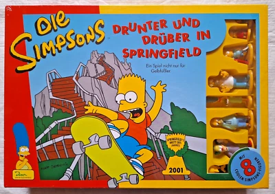 Die Simpsons - Drunter und drüber in Springfield, Brettspiel mit Figuren Neu OVP - Bild 1 von 4