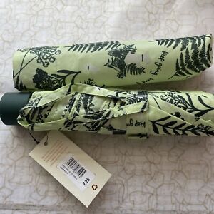 Radley Compact Umbrella Keep Growing Green In Colour easy grip handle BNWT