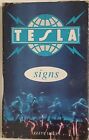 Tesla Signs (Cassette Single, 1990, Geffen Records) Hard Pop Rock Ships Fast