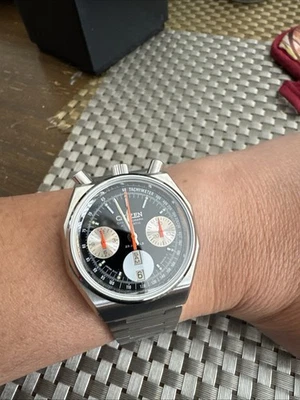 Citizen Bullhead Octagon Automatic Watch 67-9356 with black Dial - image 1 of 4