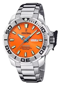 Reloj Hombre Festina The Originals Cuadrante Naranja Cuarzo Buceo 200M F20665-5 - Imagen 1 de 2