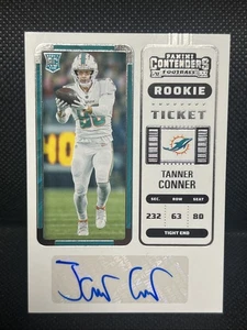TANNER CONNOR 2022 Panini Contenders Rookie Ticket Auto RC #273 DOLPHINS - Picture 1 of 3