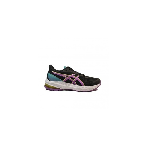 Asics GT 1000 12 GS Nero Cyber Grape Scarpe da Ginnastica Running per Bambini