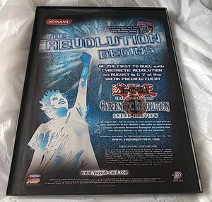 Yugioh Cybernetic Revolution TCG Vintage Print Ad 2000s Framed 8.5X11 - Picture 1 of 1