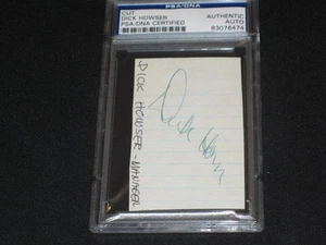 DICK HOWSER SIGNED AUTOGRAPHED VINTAGE CUT SIGNATURE YANKEES PSA SLABBED RARE - Picture 1 of 4