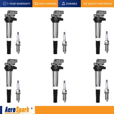 Bobina de encendido y bujía Denso para BMW 128i 328i 528i 530i X5 X3 3,0 L UF667 Foto 1 de 4