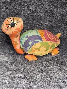 Vintage 1970’s Handmade Patchwork Turtle Pin Cushion Plush - Picture 1 of 5
