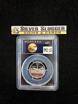 2007-S Quarter 25c Utah Silver PCGS PR69DCAM WRONG LABEL ERROR MONTANA MT - Image 1 of 2