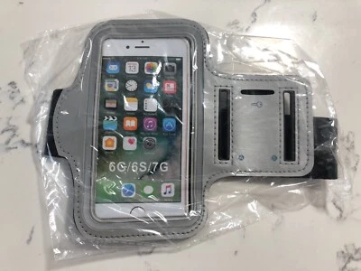 Funda Brazalete iPhone 6/7/SE/5 Deportes Correr Ejercicio Brazo Soporte Gris Envío Rápido Foto 1 de 4