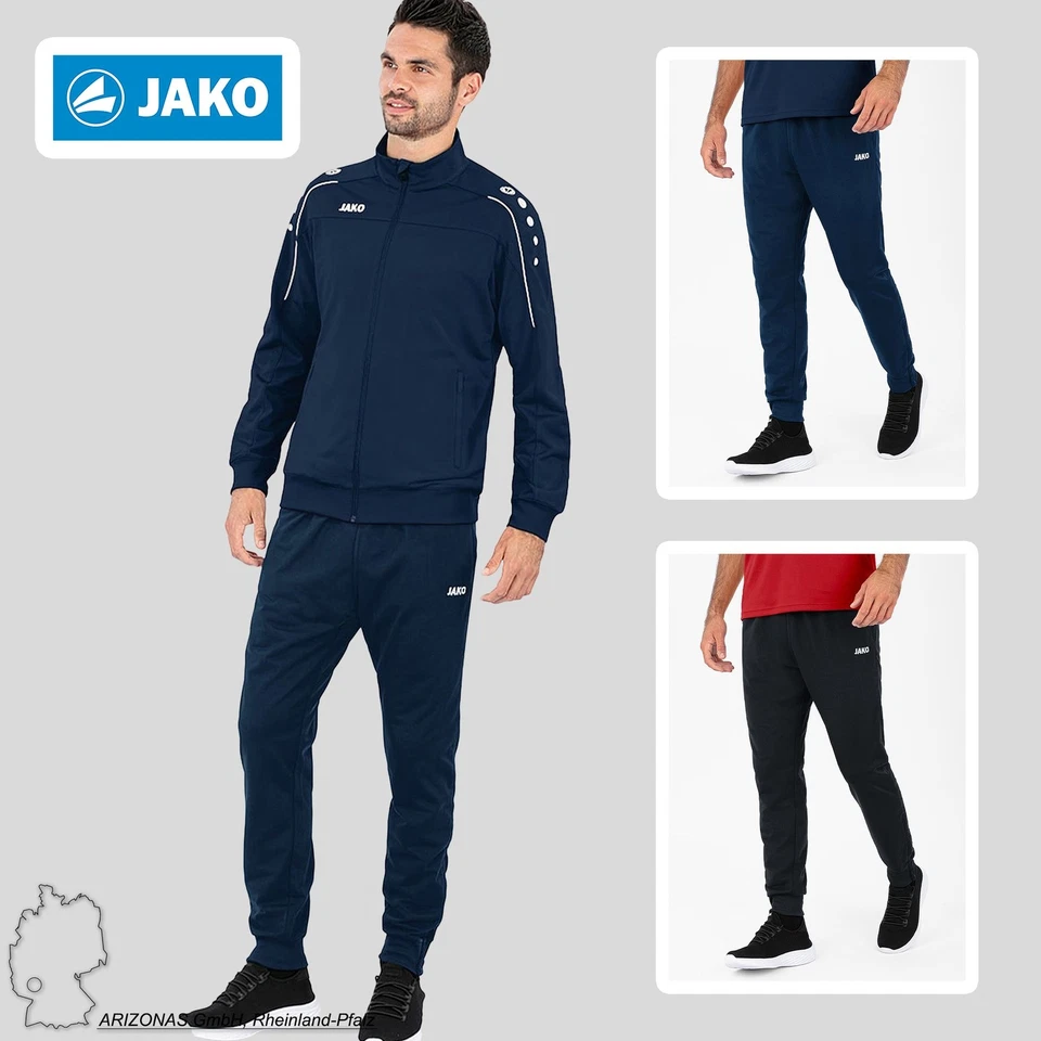 JAKO Herren Jogginghose bequeme Sport und Freizeithose elastischer Bund - Bild 1 von 1