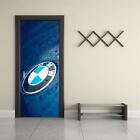 BMW Logo 3D DOOR WRAP Decal Wall Sticker Home Decor DIY Art D239