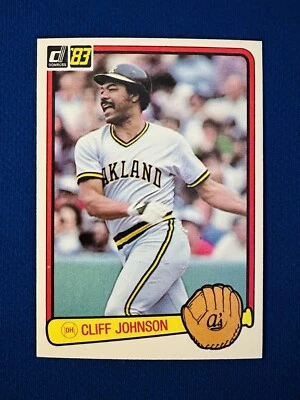 1983 DONRUSS #601 CLIFF JOHNSON OAKLAND A'S NM-MT OR BETTER 2 TIME WS CHAMPION - Image 1 of 2