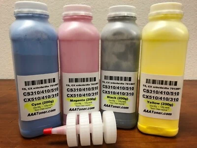 (Total 800g) BULK Toner Refill for Lexmark CS310 CS410 CS510, CX510 CX410 CX310 - Image 1 of 4