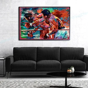 Verkauf Muhammad Ali George Foreman Rumble 24 Zoll breit x 18 H Leinwand Giclée gerahmt jetzt 149 $ - Bild 1 von 16