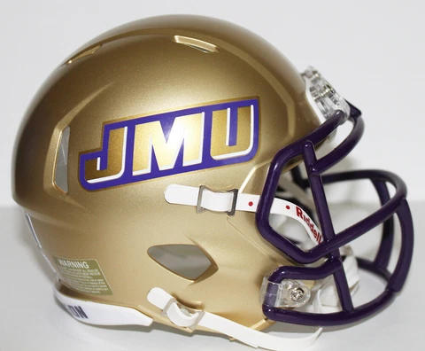 2017 JMU Dukes James Madison University Custom Riddell Mini Helmet vs UNH Cover