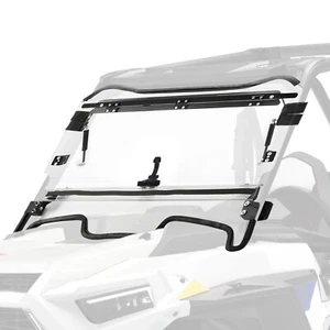 Scratch Resistant Flip Windshield For Polaris RZR XP Turbo S/ 2019+ XP 4 Turbo S - Picture 1 of 21