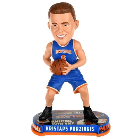 Kristaps Porzingis New York Knicks Headline Special Edition Bobblehead NBA Cover