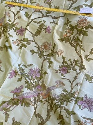 Designer High Quality 100% Silk Shantung fabrics Screen Printed!!! - Image 1 of 4