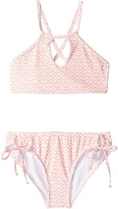 Splendid Girl's 185066 Astoria High Neck Bra Tunnel Side Bikini Set Size 12 - Picture 1 of 2