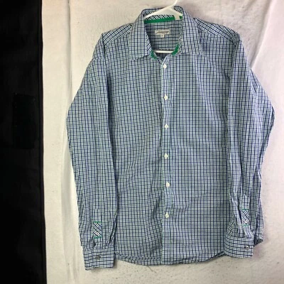 Camisa masculina Jeremy Argyle xadrez verde roxo XL manga longa com botões - Imagem 1 de 4