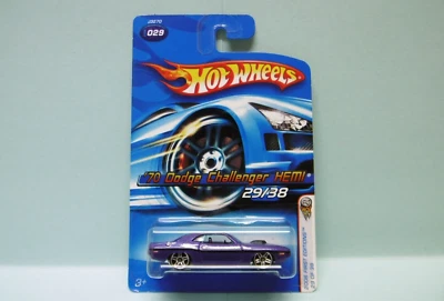 Hot Wheels '70 DODGE CHALLENGER HEMI 1970 PR5 - 2006 C29 First Edition Long 1/64 - Photo 1/2