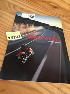 BMW motorcycle R1100S R1100 S R 1100 motorcycle prospectus brochure pub catalog - Picture 1 of 1