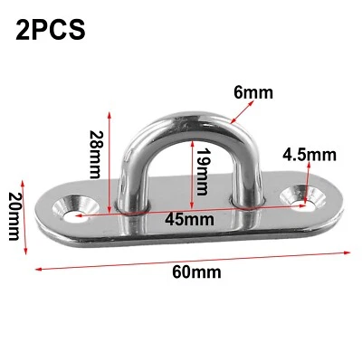 2*Heavy Duty Stainless Steel Hook Mount Ceiling Fan Chandel Ceiling Hanging Kit. - Image 1 of 4