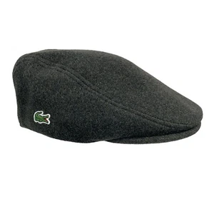 Lacoste Unisex Wool Felt Blend Flat Cap Beret Hat Forest Green RK0372-YZP - Picture 1 of 10
