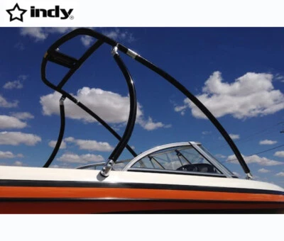 INDY WAKEBOARD TOWER Indy Liquid Boat Wakeboard Tower Black Powder Coated Fits Ocean Environment