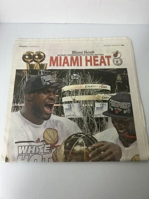 PERIÓDICO CONMEMORATIVO MIAMI HEAT CAMPEONES DE LA NBA ESPALDA CON ESPALDA 28 PÁGINAS JUNIO 2013 Foto 1 de 4