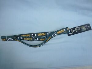 GREEN BAY PACKERS 4 ft long DOG/PET LEAD/LEASH size Small 3/4" wide by Sparo NWT