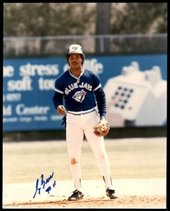 GEORGE BELL - Signed Authentic 8x10 Photo - TORONTO BLUE JAYS - Picture 1 of 2