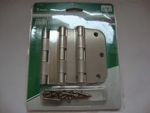 MASTERCRAFT DOOR HINGES 3 pack Removable Pin 3 1/2" Satin Nickel Finish NEW - Picture 1 of 1