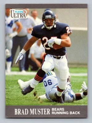 1991 Fleer Ultra Brad Muster #158 Chicago Bears - Image 1 of 2