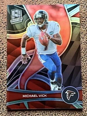 2022 PANINI SPECTRA#111 SILVER PRIZM MICHALE VICK FALCONS - Image 1 of 2